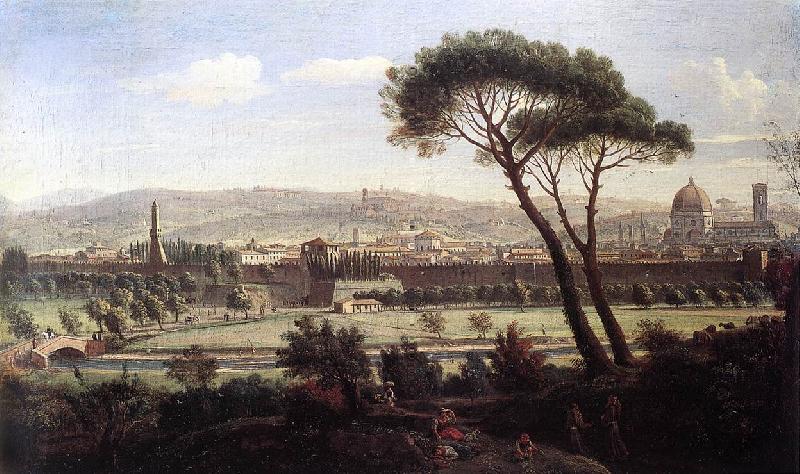 WITTEL, Caspar Andriaans van View of Florence from the Via Bolognese oil painting image